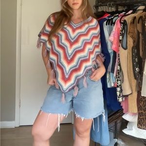Limited Too Rainbow Poncho